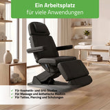 Kosmetikliege Elektrisch Tavia | Kosmetiksessel mit elektrischer Verstellung | Handfernbedienung | 3 Jahre Garantie