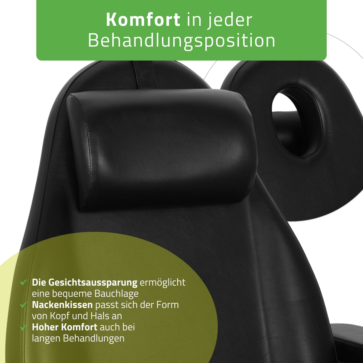 Behandelstoel Elektrisch | Elara PRO 4 | Cosmetische stoel met elektrische verstelling | Bedieningsframe | 3 Motoren