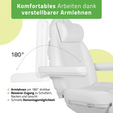 Kosmetikliege Elektrisch | Elara PRO 4 | Kosmetiksessel mit elektrischer Verstellung | Handfernbedienung | 3 - Motoren