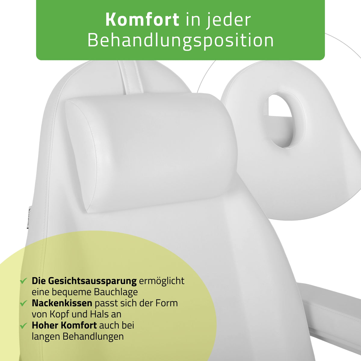 Behandelstoel Elektrisch | Elara PRO 4 | Cosmetische stoel met elektrische verstelling | Bedieningsframe | 3 Motoren