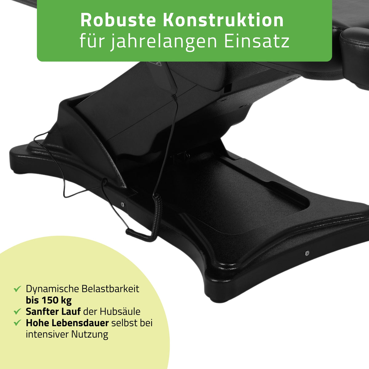 Kosmetikliege Elektrisch | Elara PRO 6P | Kosmetiksessel mit elektrischer Verstellung | Handfernbedienung | 2 - Motoren