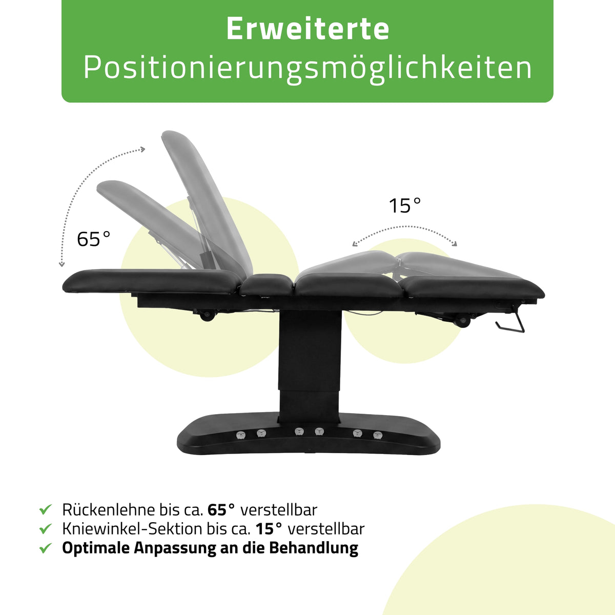 Elektrische Cosmetische Tafel met Verwarming | Serenity ERGO 4 | voor Massage en SPA Behandelingen | 3 jaar garantie