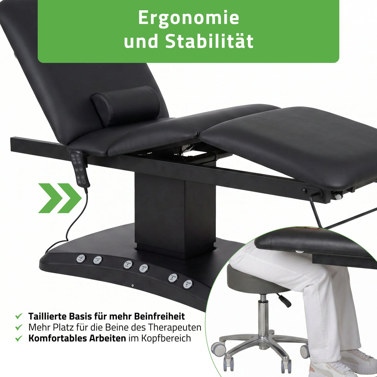 Elektrische Cosmetische Tafel met Verwarming | Serenity ERGO 4 | voor Massage en SPA Behandelingen | 3 jaar garantie