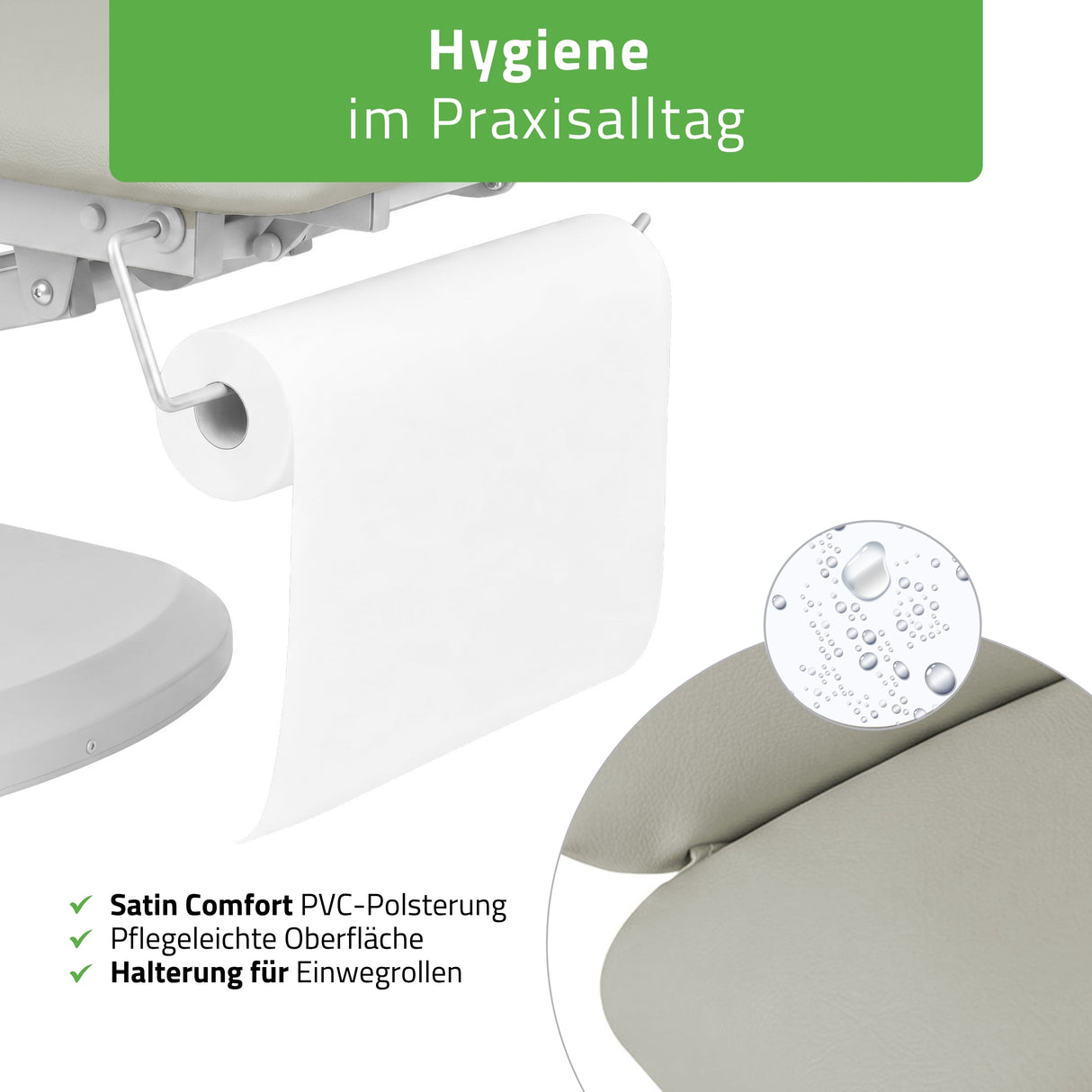 Kosmetikliege Elektrisch mit Heizung | Serenity Ergo 4 | für Massage und SPA Anwendungen | 3 Jahre Garantie