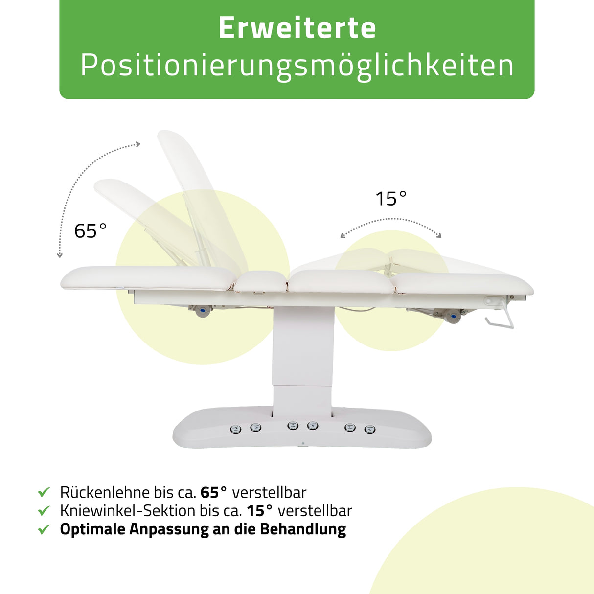 Kosmetikliege Elektrisch mit Heizung | Serenity Ergo 4 | für Massage und SPA Anwendungen | 3 Jahre Garantie