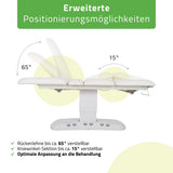 Kosmetikliege Elektrisch mit Heizung | Serenity Ergo 4 | für Massage und SPA Anwendungen | 3 Jahre Garantie