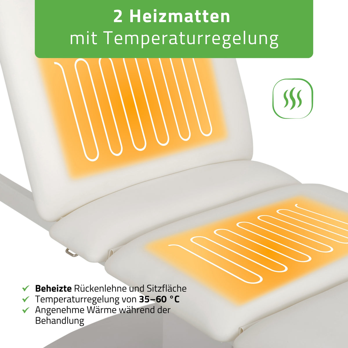 Elektrische Cosmetische Tafel met Verwarming | Serenity ERGO 4 | voor Massage en SPA Behandelingen | 3 jaar garantie