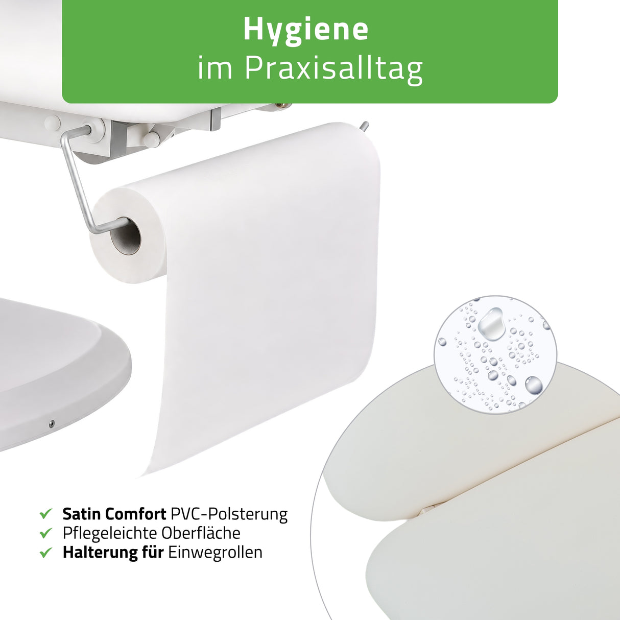 Kosmetikliege Elektrisch mit Heizung | Serenity Ergo 4 | für Massage und SPA Anwendungen | 3 Jahre Garantie