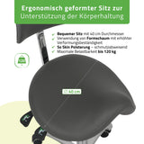 Rollhocker Diana Grau