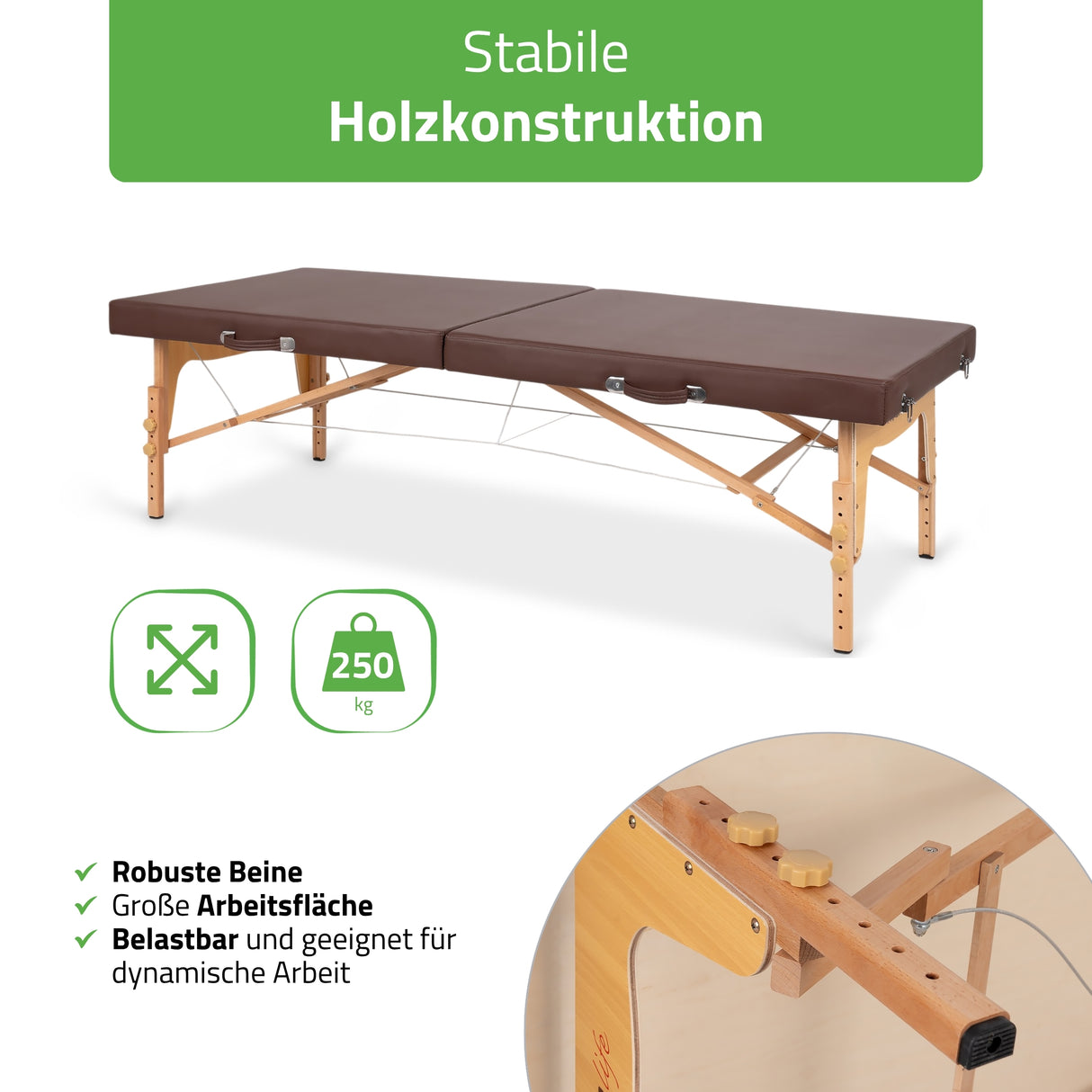 Massageliege Klappbar NIRO | Thaimassageliege 80 cm