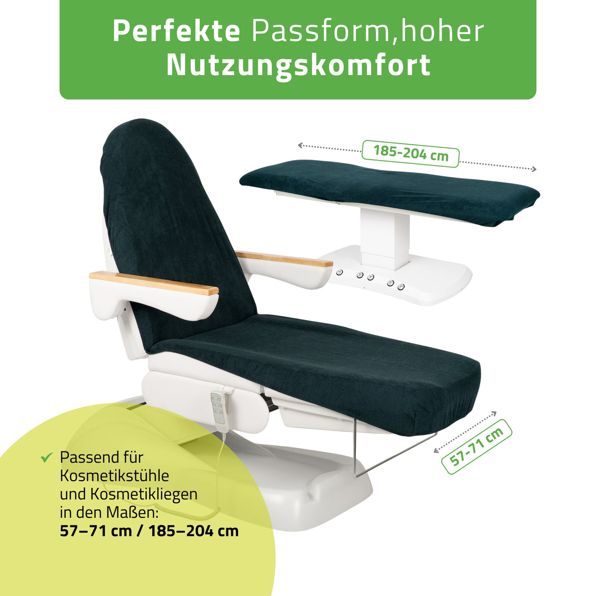 Frottee Bezug mit Gummizug und Schnüren für Kosmetikliege