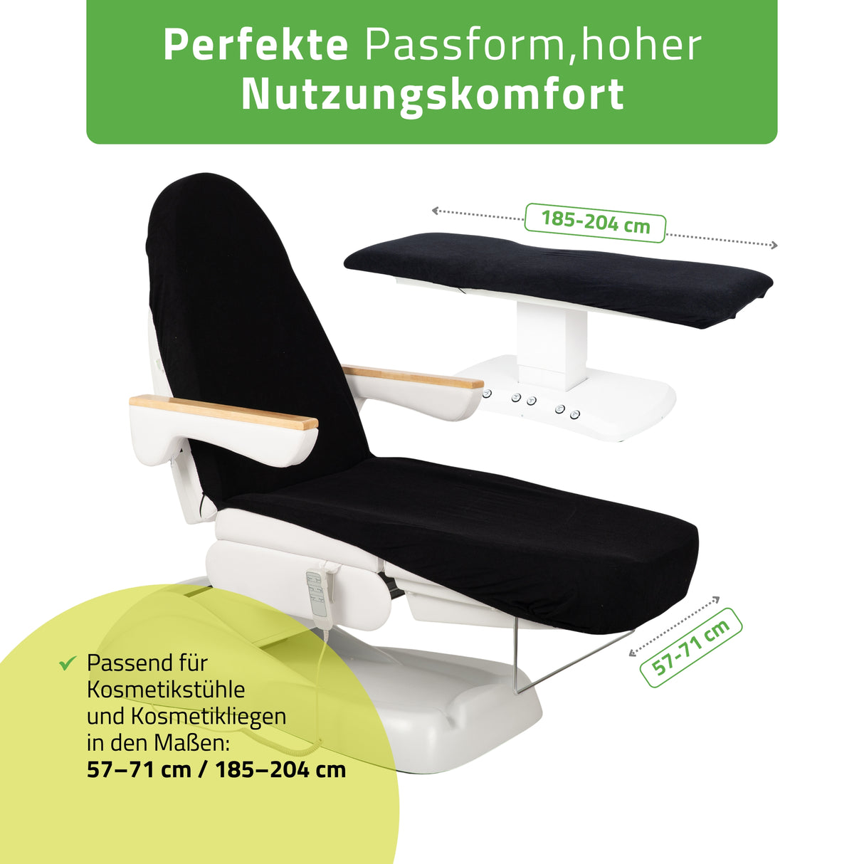 Frottee Bezug mit Gummizug und Schnüren für Kosmetikliege