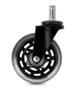 Rubber wielen voor kruk | 7,5 cm - 5 stuks