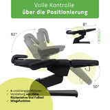 Kosmetikliege Elektrisch | Velora PRO 4 | Kosmetiksessel mit elektrischer Verstellung | Handfernbedienung | 4 - Motoren | 3 Jahre Garantie