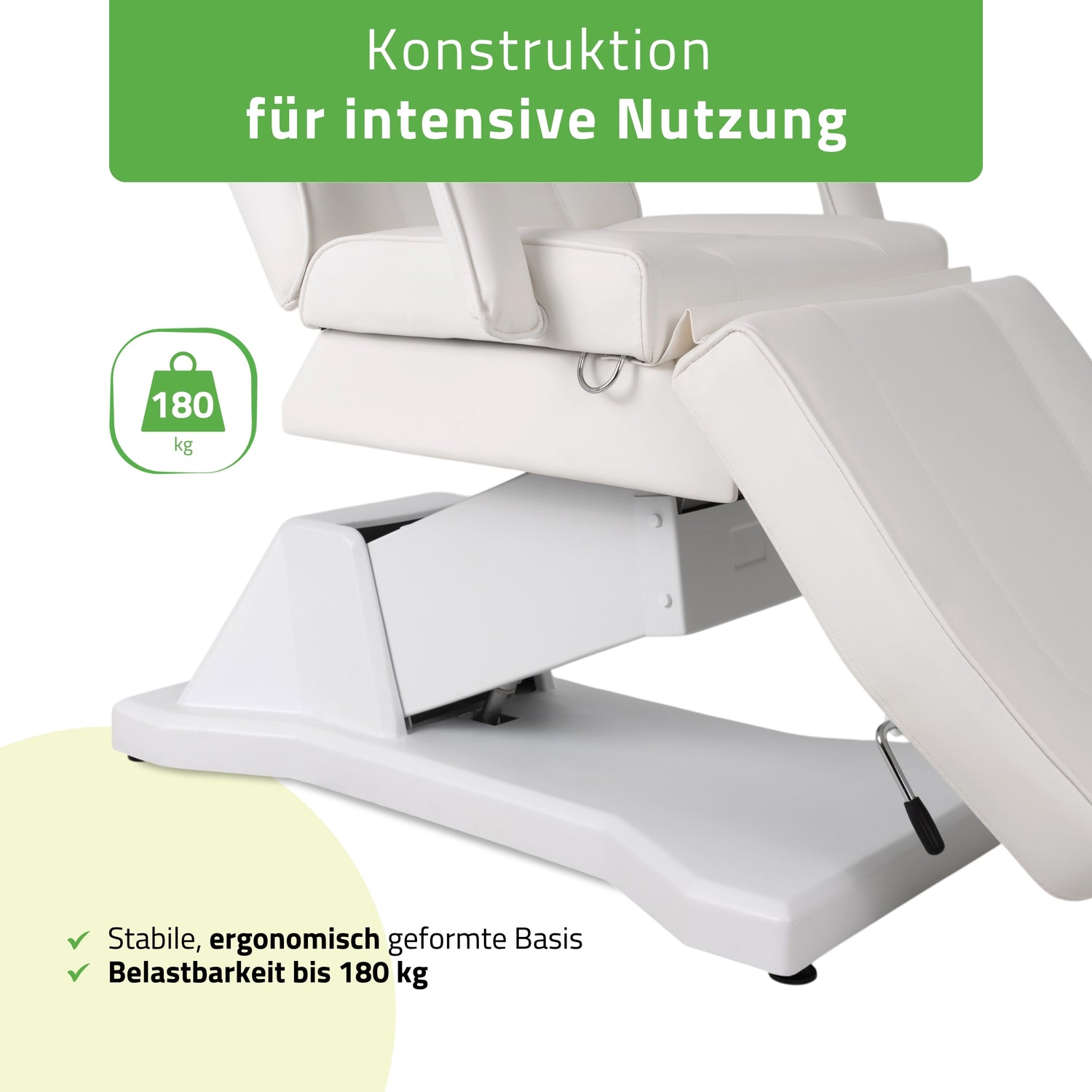 Kosmetikliege Elektrisch Laris | Kosmetiksessel mit elektrischer Verstellung | 1 Motor, Handfernbedienung | 3 Jahre Garantie