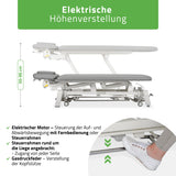 Therapieliege Elektrisch Proxima V4 Ergo | 4-Segmente | Handfernbedienung Steuerrahmen | 3 Jahre Garantie