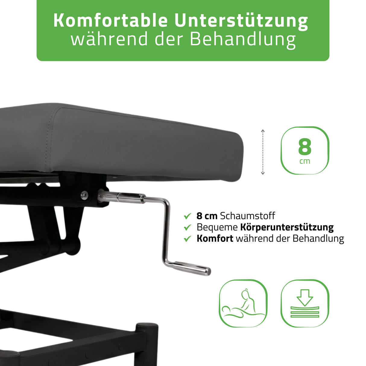Stationäre Massageliege Vigo 1  | mit Kurbelverstellung