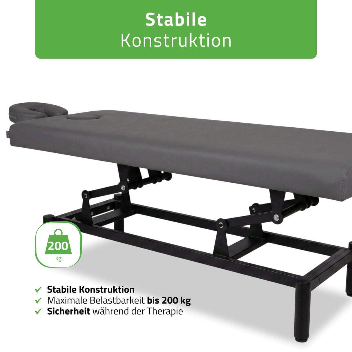 Stationäre Massageliege Vigo 1  | mit Kurbelverstellung