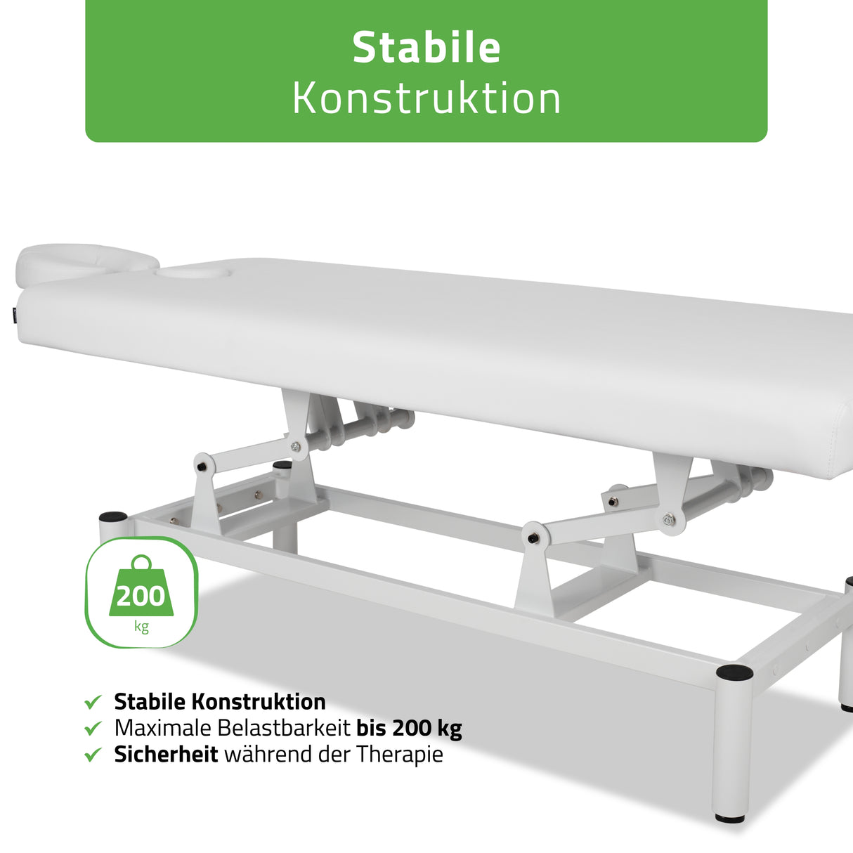 Stationäre Massageliege Vigo 1  | mit Kurbelverstellung