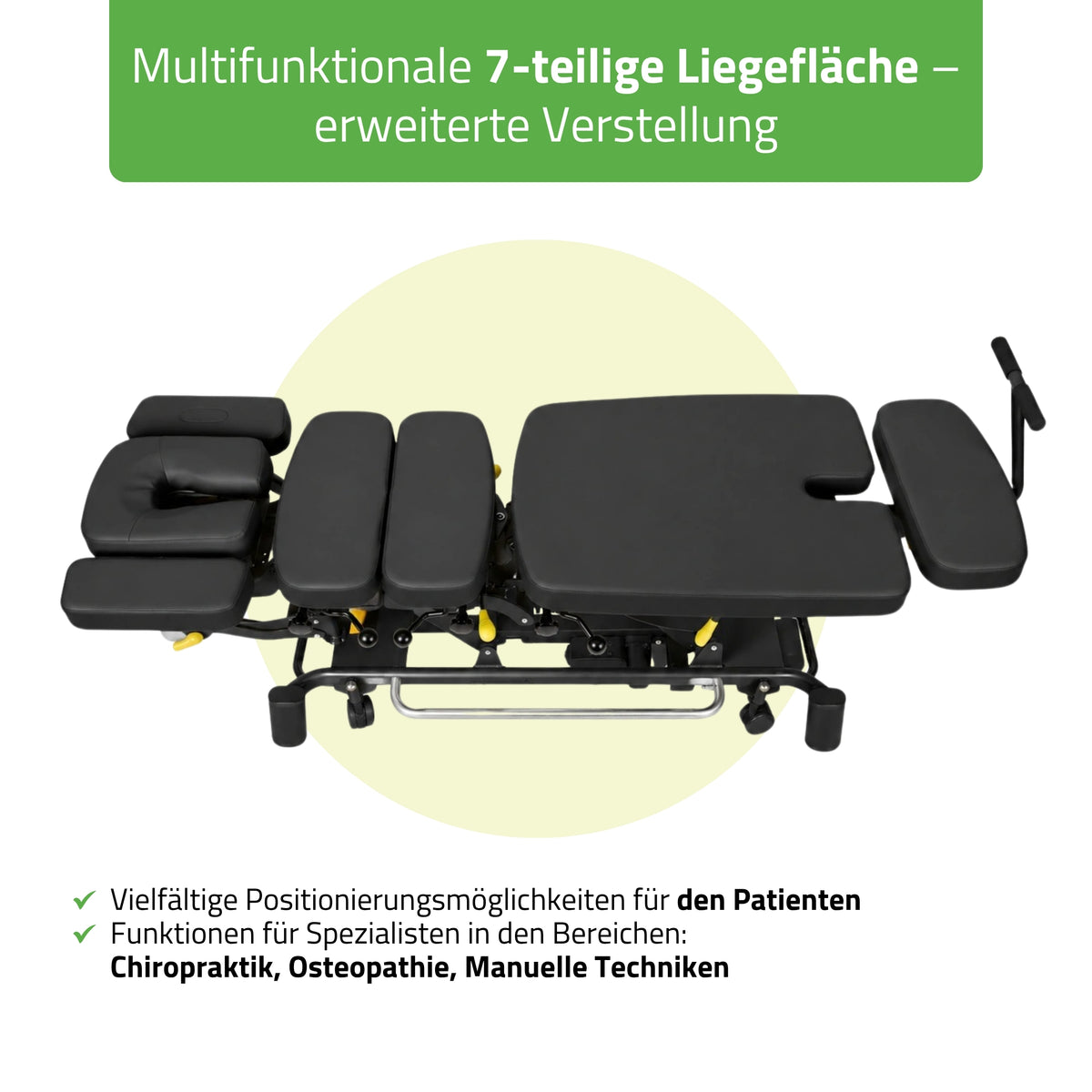 Chiropraktikerliege Elektrisch Therapieliegen Evero Upright Chiro Z7 | Steuerrahmen