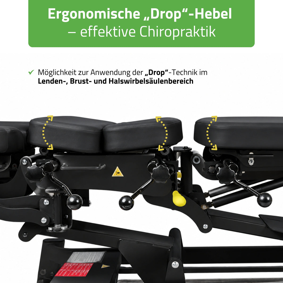 Chiropraktikerliege Elektrisch Therapieliegen Evero Upright Chiro Z7 | Steuerrahmen