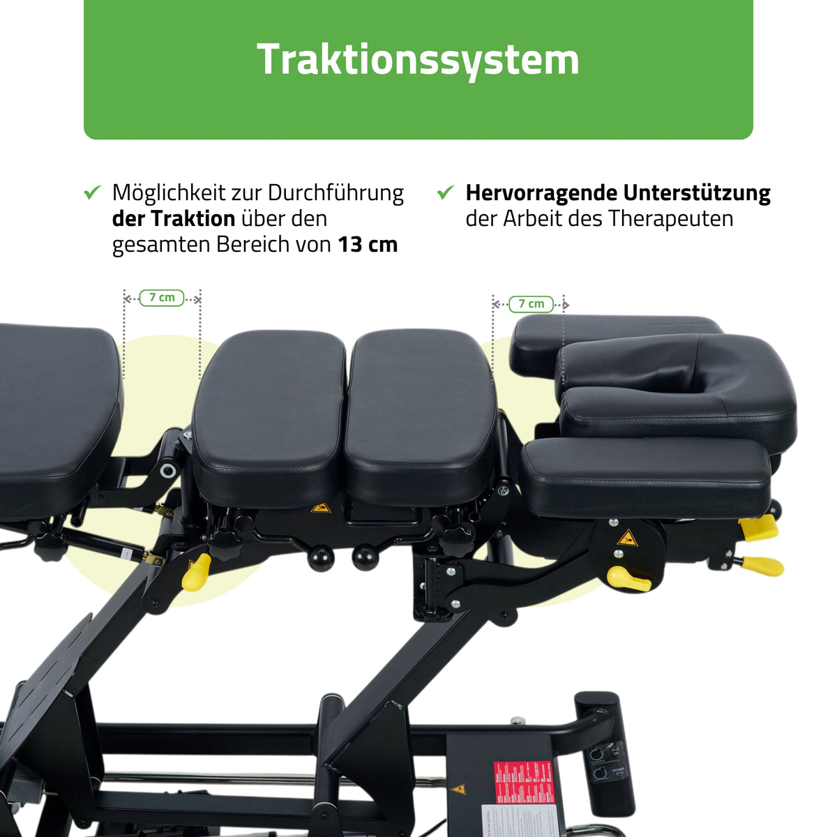 Chiropraktikerliege Elektrisch Therapieliegen Evero Upright Chiro Z7 | Steuerrahmen