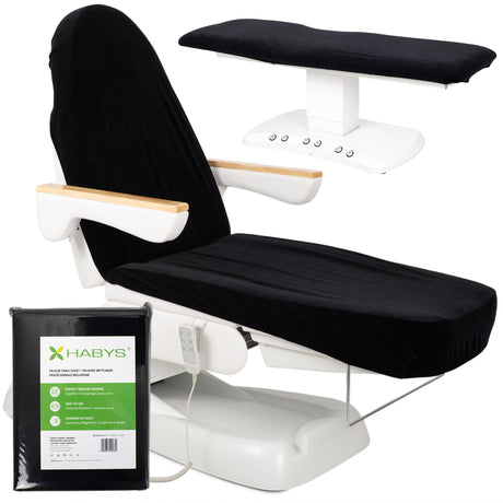 Velours Hoes met Elastiek en Koorden voor Cosmetische Behandelstoel | 70×190 cm