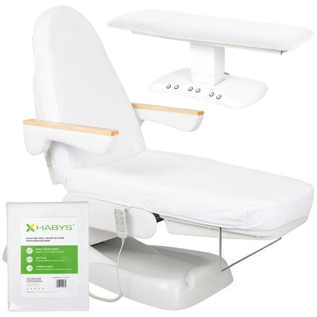 Velours Hoes met Elastiek en Koorden voor Cosmetische Behandelstoel | 70×190 cm