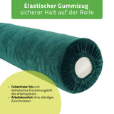 Velours Bezug für Lagerungsrolle mit Gummizug  | 15x60