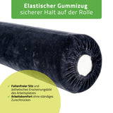 Velours Bezug für Lagerungsrolle mit Gummizug  | 15x60