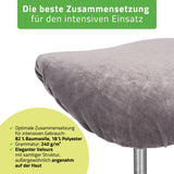 Velours Bezug für Rollhocker mit Gummizug | Durchmesser 34-40 cm