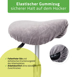 Velours Bezug für Rollhocker mit Gummizug | Durchmesser 34-40 cm
