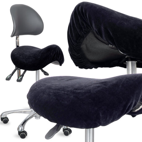 Velours Hoes voor Zadelkruk met Elastiek | Diameter 34-40 cm