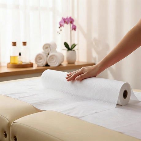 Vliesstoff-Unterlage auf Rolle | Weiß