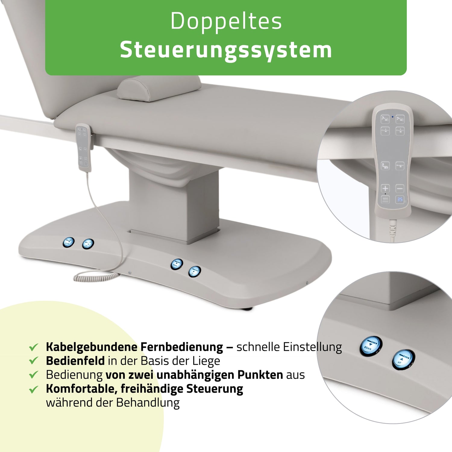 Elektrische Behandlungsliege Estella ERGO 2 | 2 Motoren | 3 Jahre Garantie