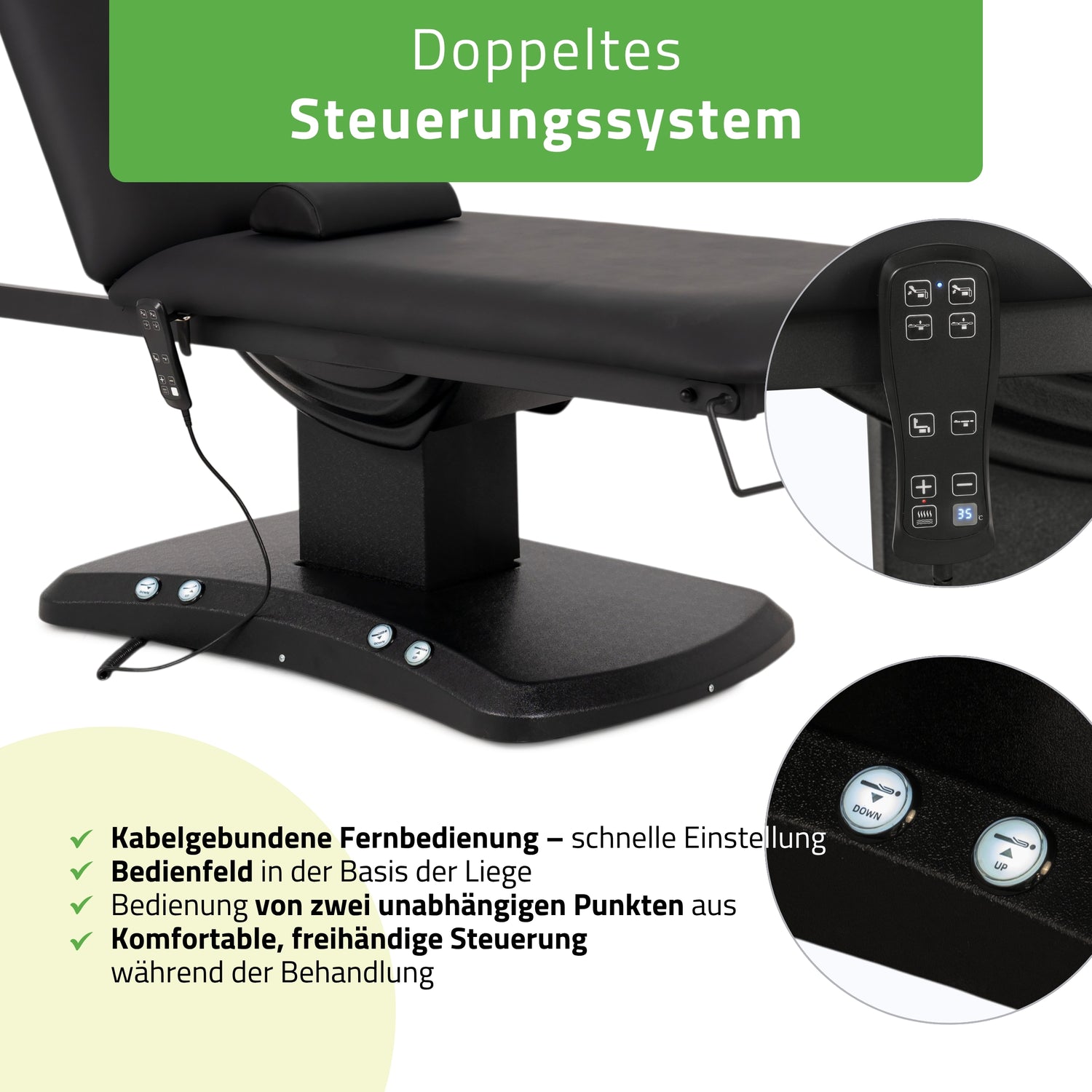 Elektrische Behandlungsliege Estella ERGO 2 | 2 Motoren | 3 Jahre Garantie