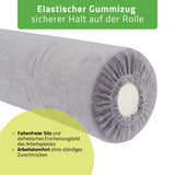 Velours Bezug für Lagerungsrolle mit Gummizug  | 15x60