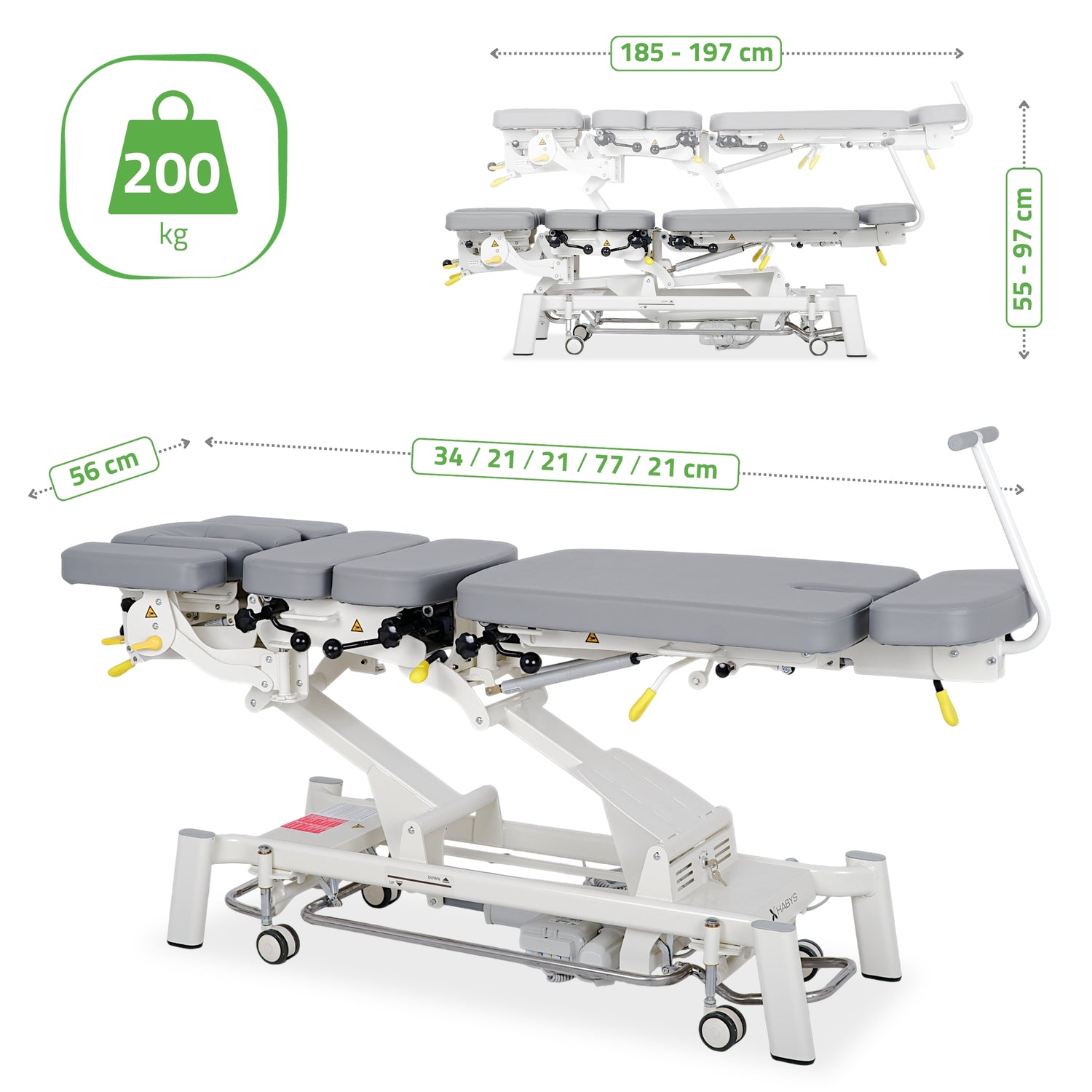 Chiropraktikerliege Elektrisch Therapieliegen Evero Upright Chiro Z7 | Steuerrahmen