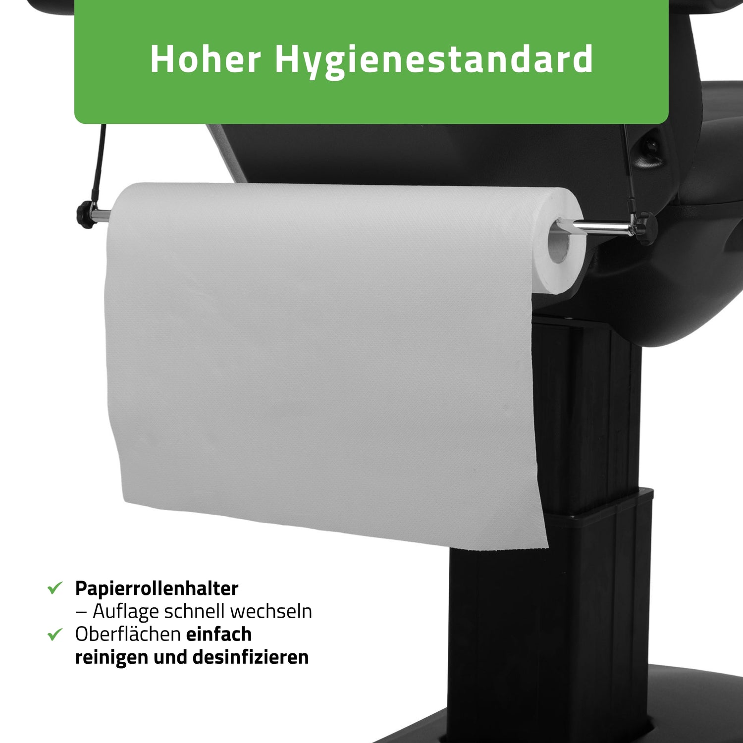 Kosmetikliege Elektrisch | Ravia PRO 3 | Kosmetiksessel mit elektrischer Verstellung | Handfernbedienung | 4 Elektromotoren