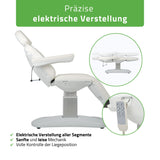 Kosmetikliege Elektrisch | Ravia PRO 3 | Kosmetiksessel mit elektrischer Verstellung | Handfernbedienung | 4 Elektromotoren