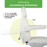 Kosmetikliege Elektrisch | Ravia PRO 3 | Kosmetiksessel mit elektrischer Verstellung | Handfernbedienung | 4 Elektromotoren