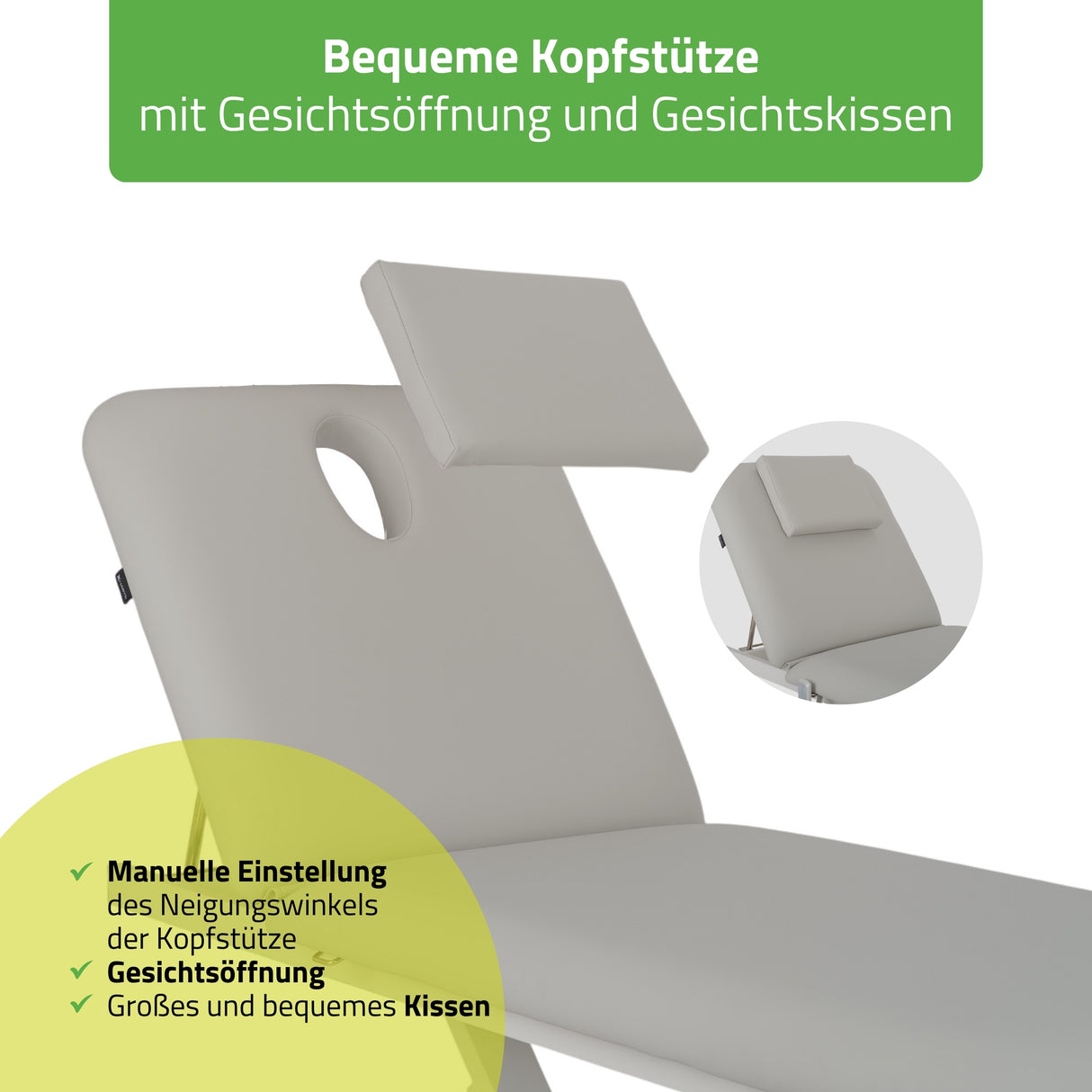 Massageliege Elektrisch Optima | 2-Segmente | Handfernbedienung