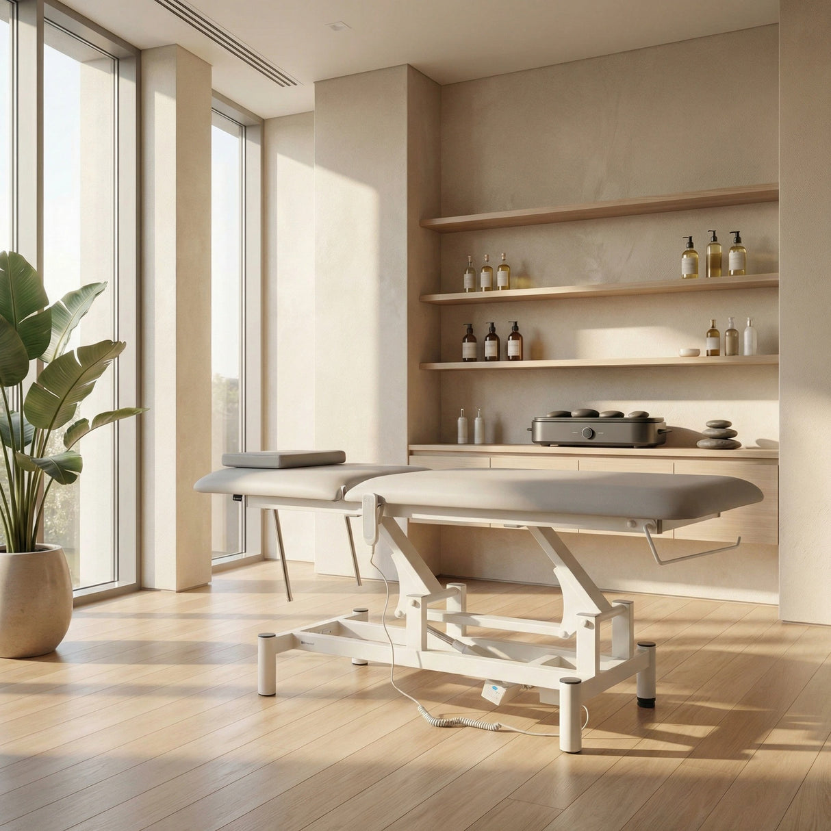 Massageliege Elektrisch Optima | 2-Segmente | Handfernbedienung