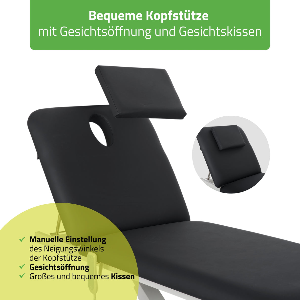 Massageliege Elektrisch Optima | 2-Segmente | Handfernbedienung