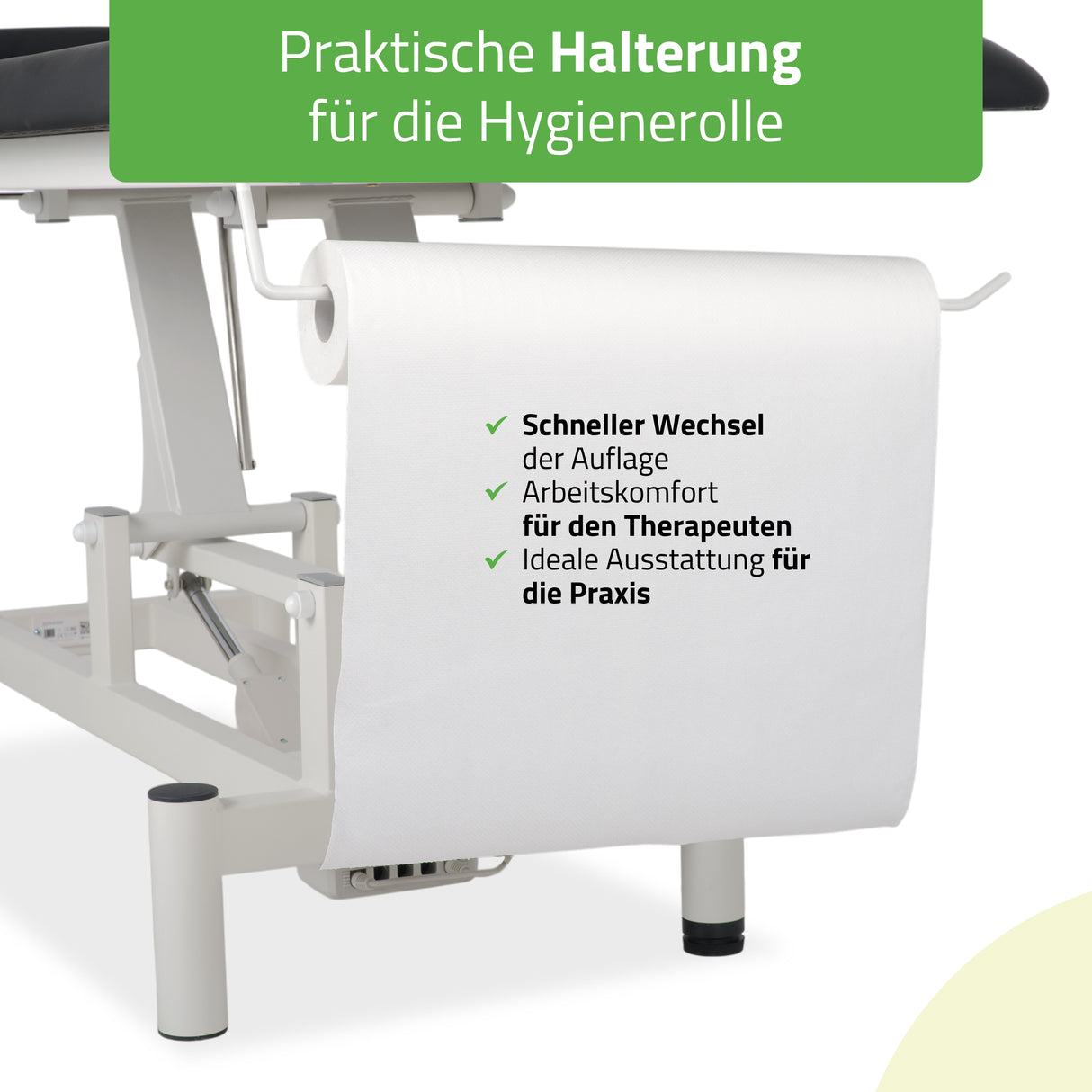 Massageliege Elektrisch Optima | 2-Segmente | Handfernbedienung