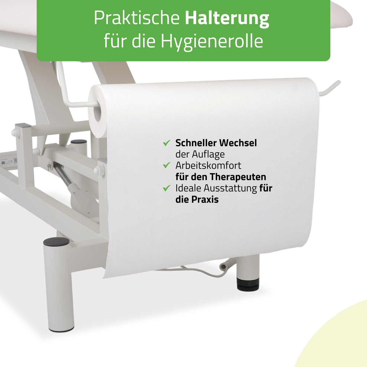 Massageliege Elektrisch Optima | 2-Segmente | Handfernbedienung