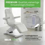 Kosmetikliege Elektrisch | Selia PRO 4 | Kosmetiksessel mit elektrischer Verstellung | Handfernbedienung | 3 Jahre Garantie