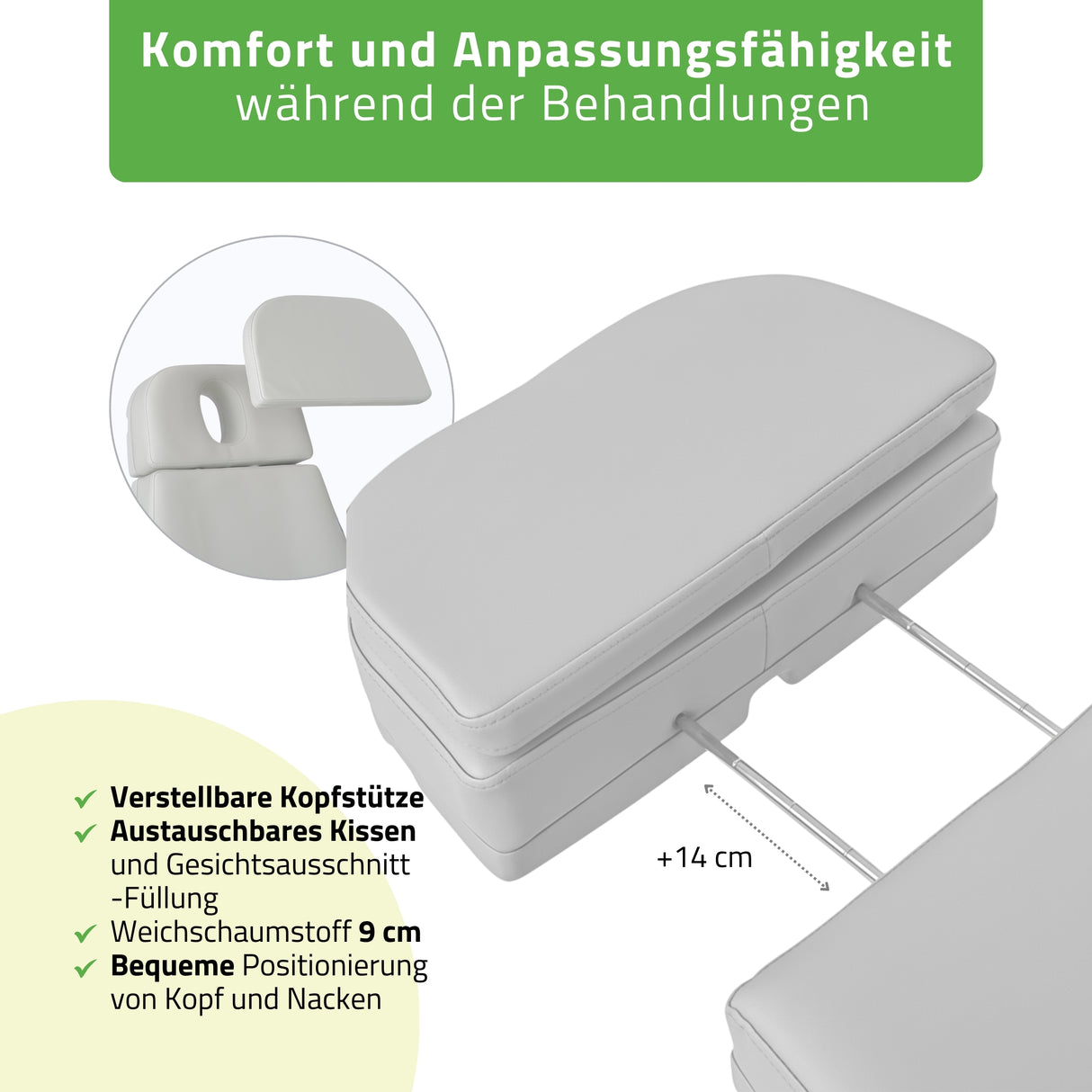 Kosmetikliege Elektrisch | Selia PRO 4 | Kosmetiksessel mit elektrischer Verstellung | Handfernbedienung | 3 Jahre Garantie