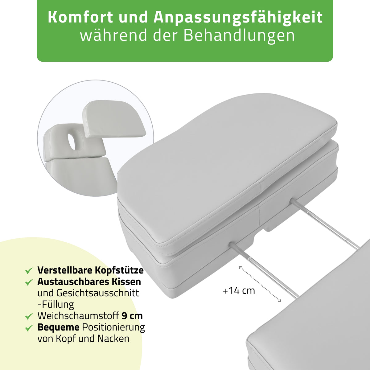 Kosmetikliege Elektrisch | Selia PRO 4 | Kosmetiksessel mit elektrischer Verstellung | Handfernbedienung