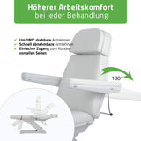 Kosmetikliege Elektrisch | Selia PRO 4 | Kosmetiksessel mit elektrischer Verstellung | Handfernbedienung | 3 Jahre Garantie